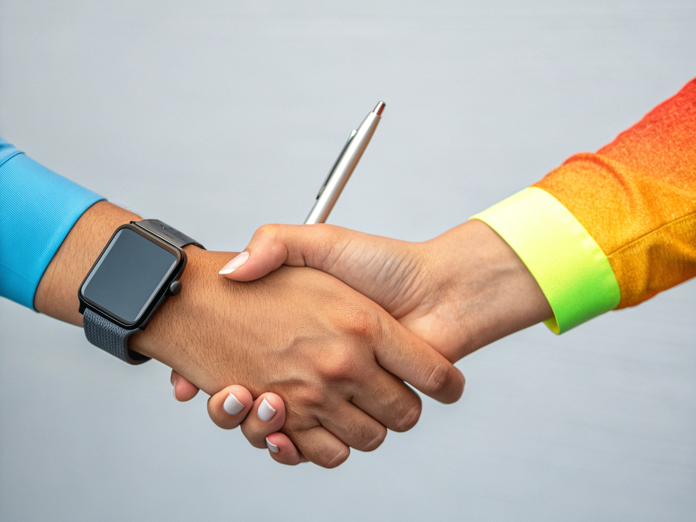 Handshake illustration representing our collaborative approach